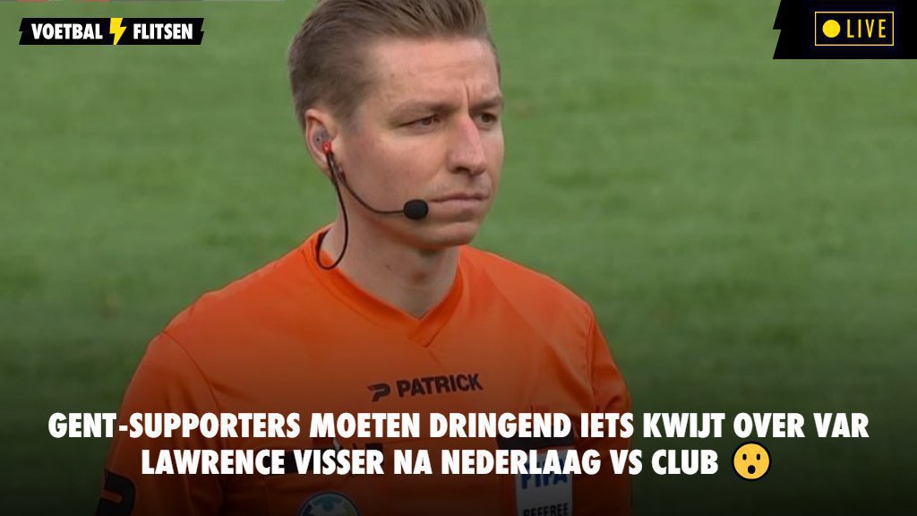 Gentsupporters moeten dringend iets kwijt over VAR Lawrence Visser na
