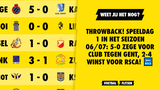 THROWBACK! Speeldag 1 in het seizoen 06/07: 5-0 zege voor Club tegen Gent, 2-4 winst voor RSCA!