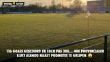 116 goals gescoord en toch pas 3de... 4de provincialer lijkt alsnog naast promotie te grijpen