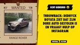 THROWBACK: Dedryck Boyata ziet dat zijn dure auto gestolen is en vraagt hulp op Instagram