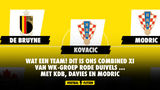 Wat een team! Dit is ons combined XI van WK-groep Rode Duivels ... met KDB, Davies en Modric