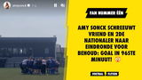 Amy Sonck schreeuwt vriend en 2e nationaler naar eindronde voor behoud: goal in 96e minuut!