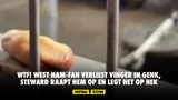 WTF! West Ham-fan verliest vinger in Genk, steward raapt hem op en legt het op hek (VIDEO)