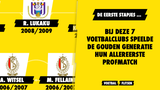De eerste stapjes ... Bij deze 7 voetbalclubs speelde de Gouden Generatie hun ALLEREERSTE profmatch