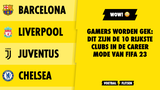 WOW! Gamers worden gek: dit zijn de 10 rijkste clubs in de Career Mode van FIFA 23