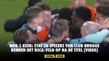 Nog 1 keer: staf en spelers van Club Brugge rennen het RSCA-veld op na de titel (VIDEO)