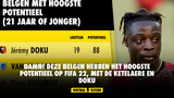 DAMN! Deze Belgen hebben het hoogste potentieel op FIFA 22, met De Ketelaere en Doku