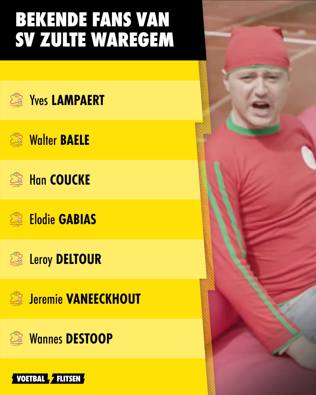 Deze BV's supporteren voor SV Zulte Waregem