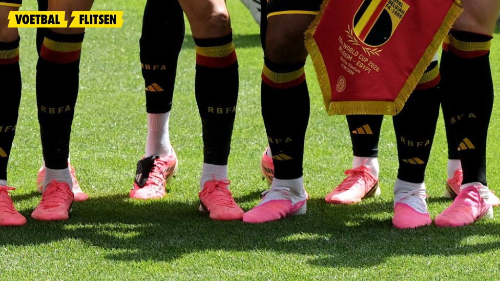 Roze schoenen bij de Rode Duivels