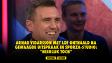 Arnar Vidarsson met lof onthaald na gewaagde uitspraak in Sporza-studio: "Heerlijk toch"