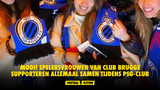 MOOI! Spelersvrouwen van Club Brugge supporteren allemaal samen tijdens PSG-Club
