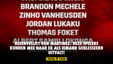 Reservelijst van Martinez: deze spelers kunnen mee naar EK als iemand geblesseerd uitvalt!