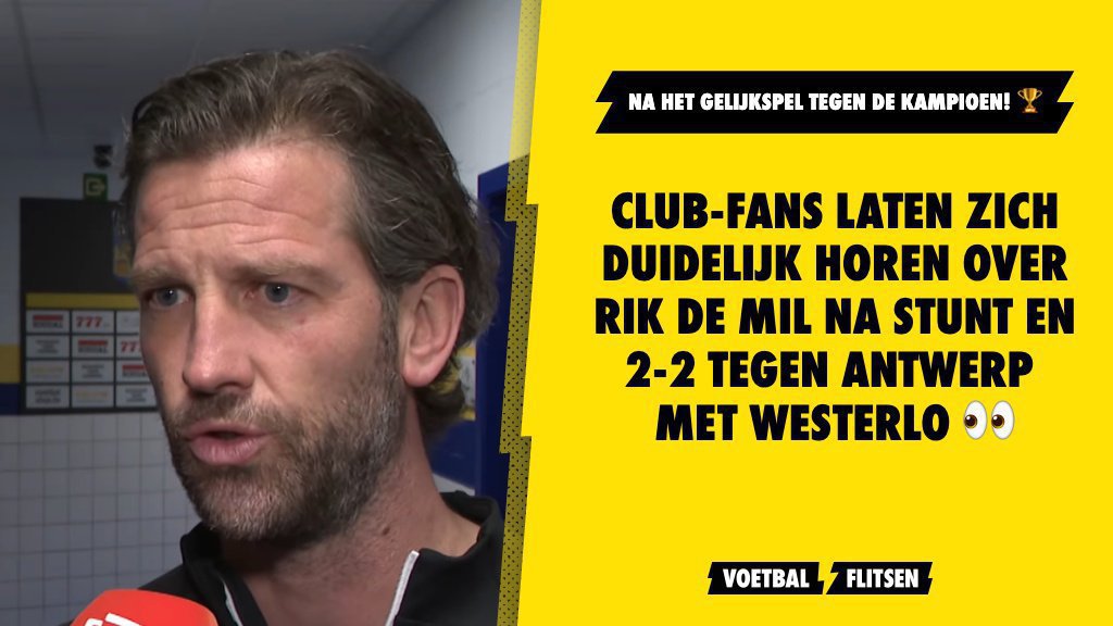 Club Fans Laten Zich Duidelijk Horen Over Rik De Mil Na Stunt Van