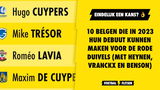 10 Belgen die in 2023 hun debuut kunnen maken voor de Rode Duivels (met Heynen, Vranckx en Benson)