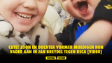 CUTE! Zoon en dochter Vormer moedigen hun vader aan in Jan Breydel tegen RSCA (VIDEO)