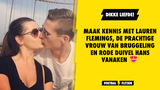 Maak kennis met Lauren Flemings, de prachtige vrouw van Bruggeling en Rode Duivel Hans Vanaken