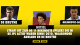 Straf! Dit zijn de 11 bekendste spelers die in de JPL actief waren sinds 2010, waaronder Adriano en De Bruyne