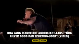 Noa Lang schoffeert Anderlecht-fans: "Nog liever dood dan Sporting-jood" (VIDEO)