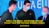 Regels zijn regels: vervreemde steward vraagt pasje van Cristiano Ronaldo (VIDEO)
