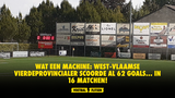 Wat een machine: West-Vlaamse vierdeprovincialer scoorde al 62 goals... in 16 matchen!