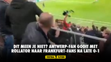 Dit meen je niet? Antwerp-fan gooit met rollator naar Frankfurt-fans na late 0-1 (VIDEO)