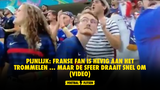 Pijnlijk: Franse fan is hevig aan het trommelen ... maar de sfeer draait snel om (VIDEO)