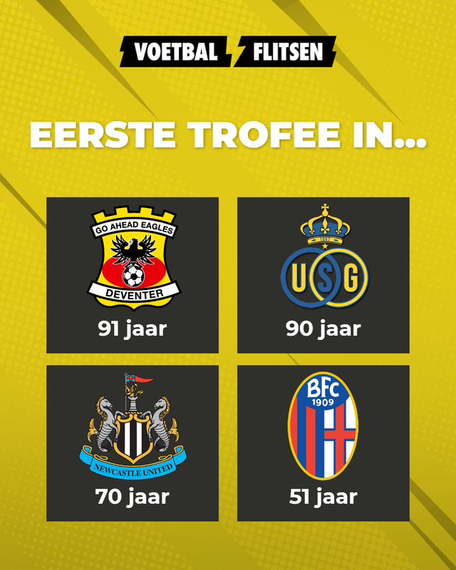 Eerst trofee in...